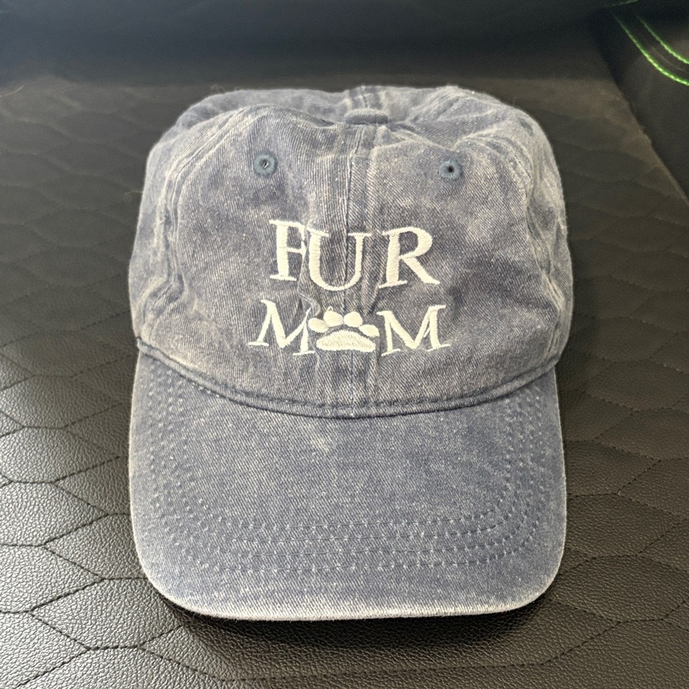 Blue Fur Mom Cap